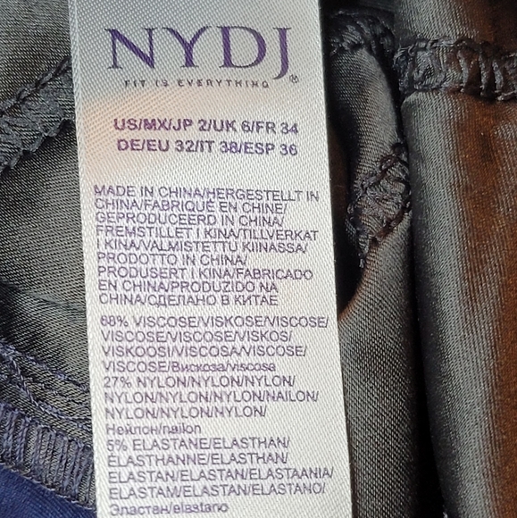 NYDJ Modern Legging Pants in Ponte Knit New Without Tag Navy Size 2 - Picture 8 of 16